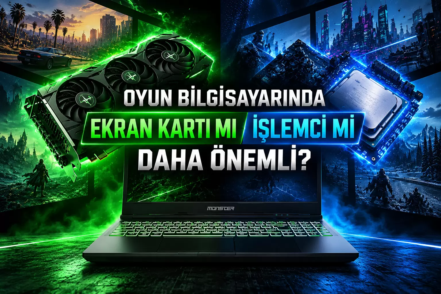 Oyun Bilgisayarında Ekran Kartı mı İşlemci mi Daha Önemli?