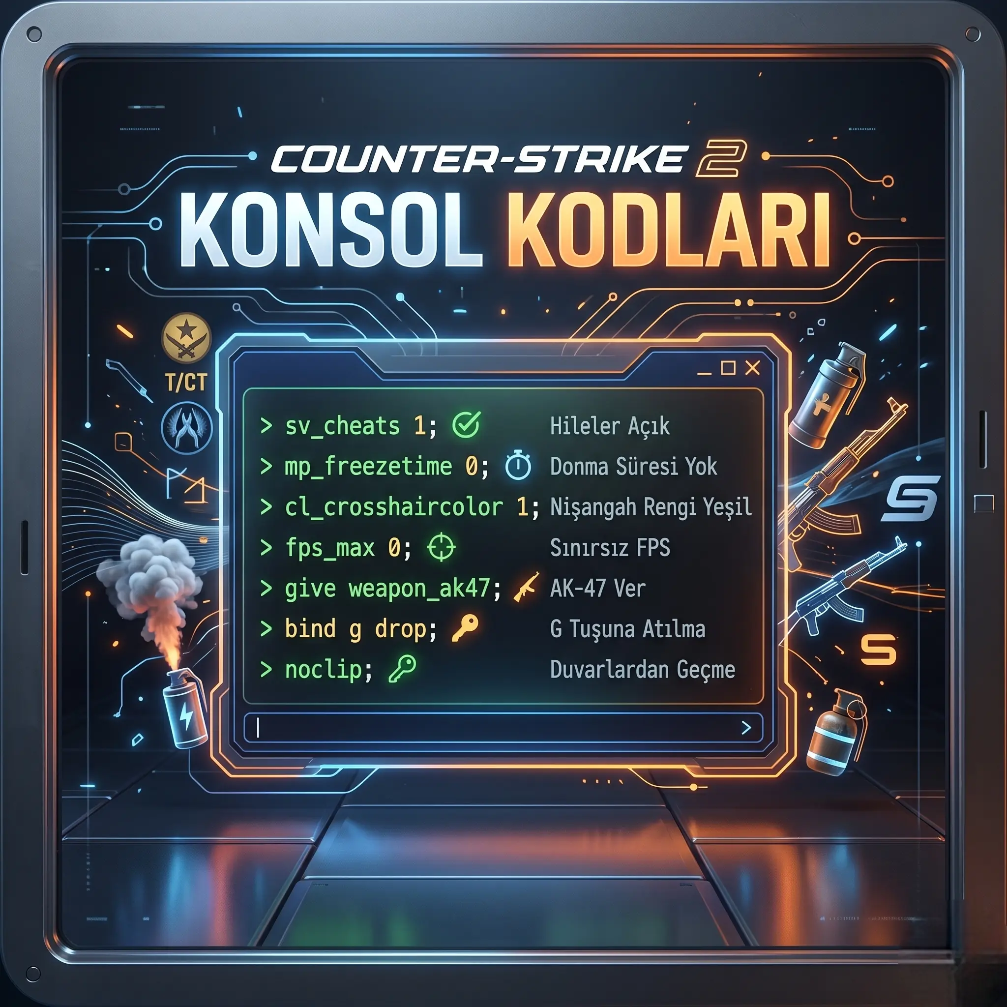 counter strike 2 konsol kodları