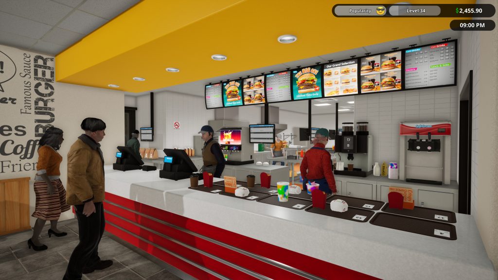fast food simulator oyun içi