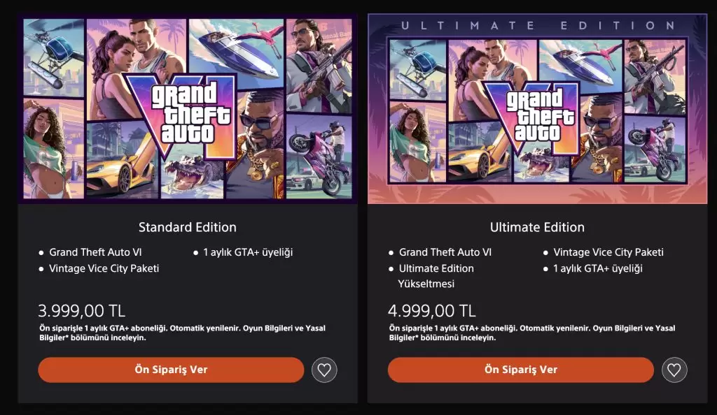 gta 6 ön sipariş