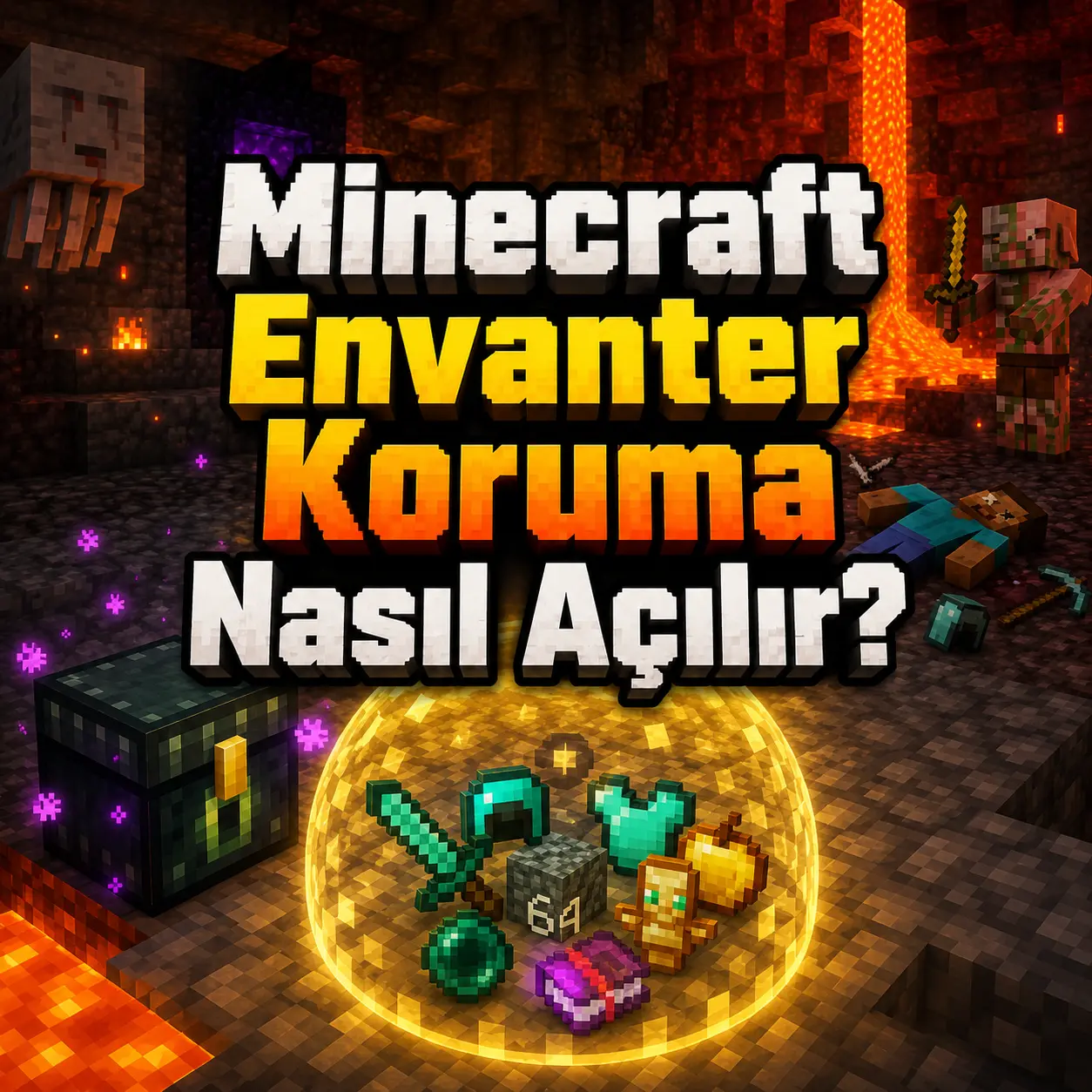 minecraft envanter koruma nasıl açılır