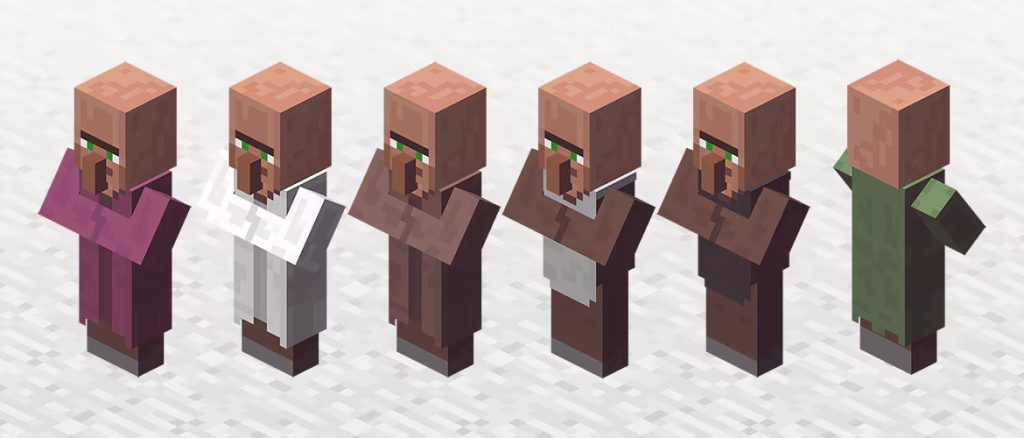 minecraft köylüler
