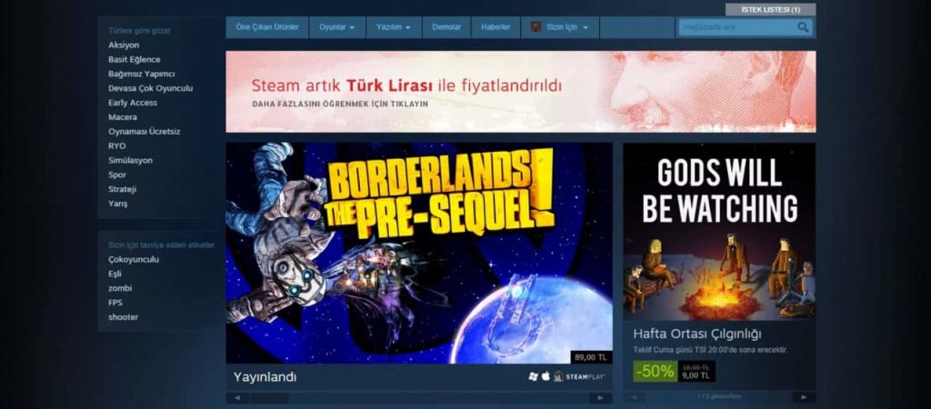 steam fiyatlandırma